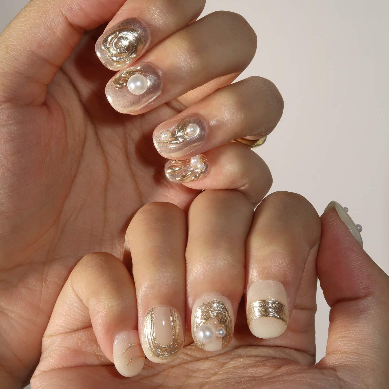 Golden Days - Ersa Nails Gold PressOnNails