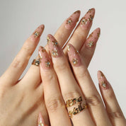 Golden Dreams - Ersa Nails Nude Gold PressOnNails