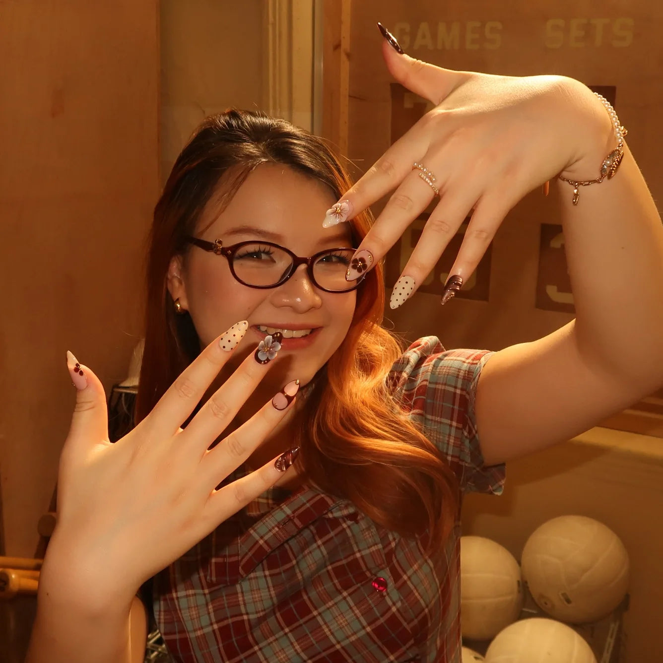 Golden Safari- Ersa Nails Nude Brown PressOnNails