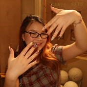 Golden Safari- Ersa Nails Nude Brown PressOnNails