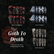 Goth To Death - ErsaNails PressOnNails Bundle