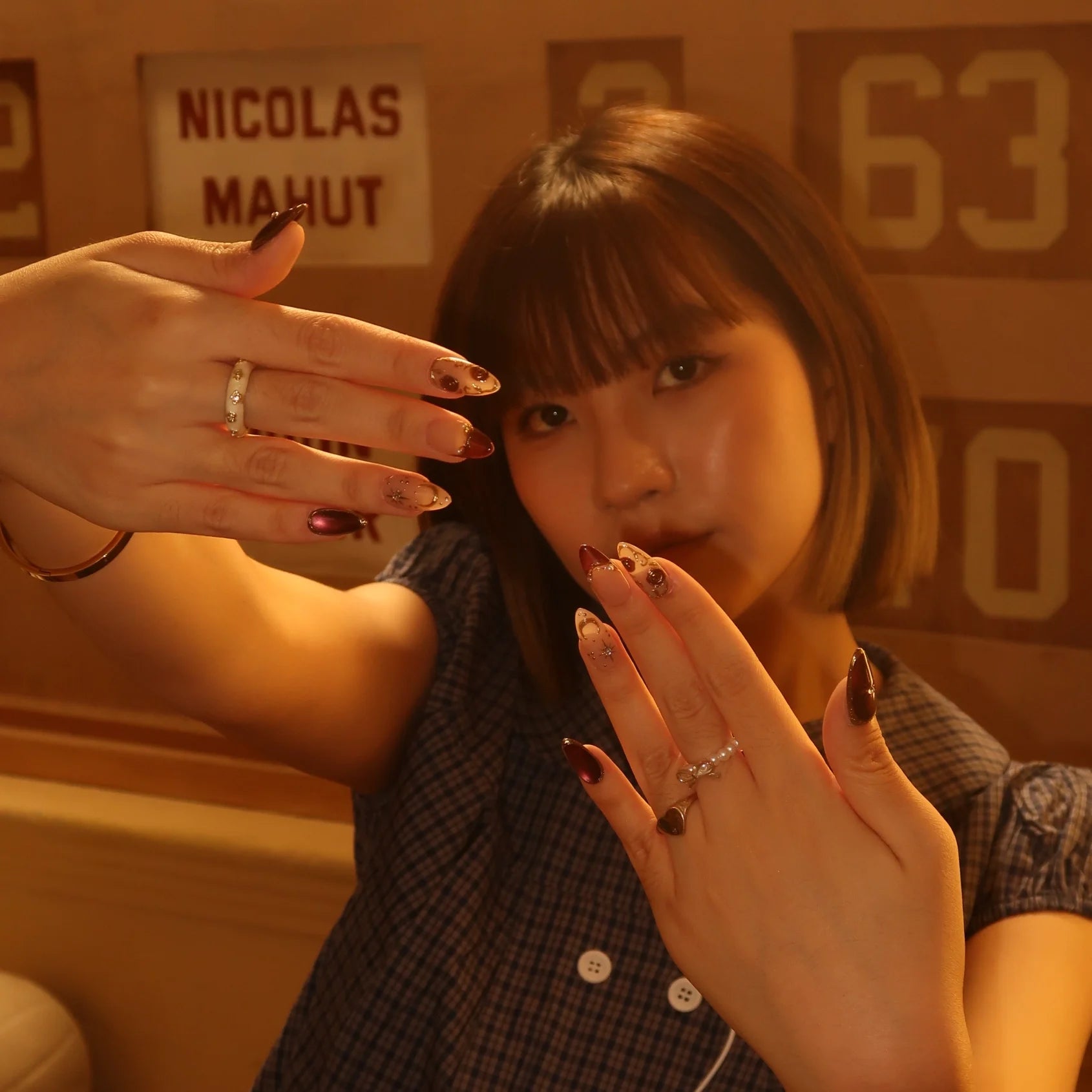 Grand Soir - Ersa Nails Nude Gold PressOnNails