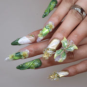 Green Muse - Ersa Nails Nude Jade White PressOnNails