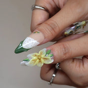 Green Muse - Ersa Nails Nude Jade White PressOnNails