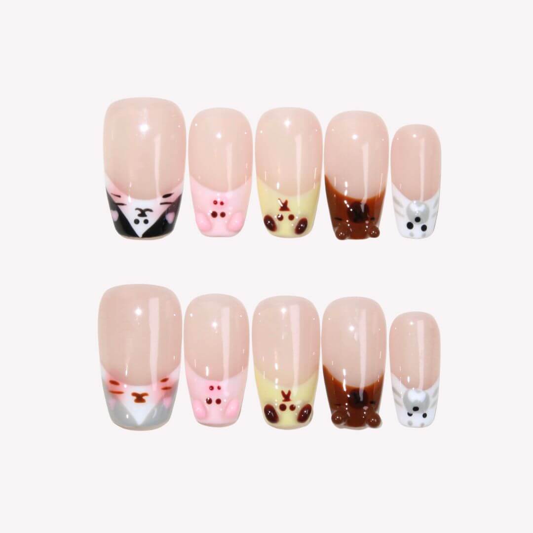 Hang Out Together - Ersa Nails Nude PressOnNails