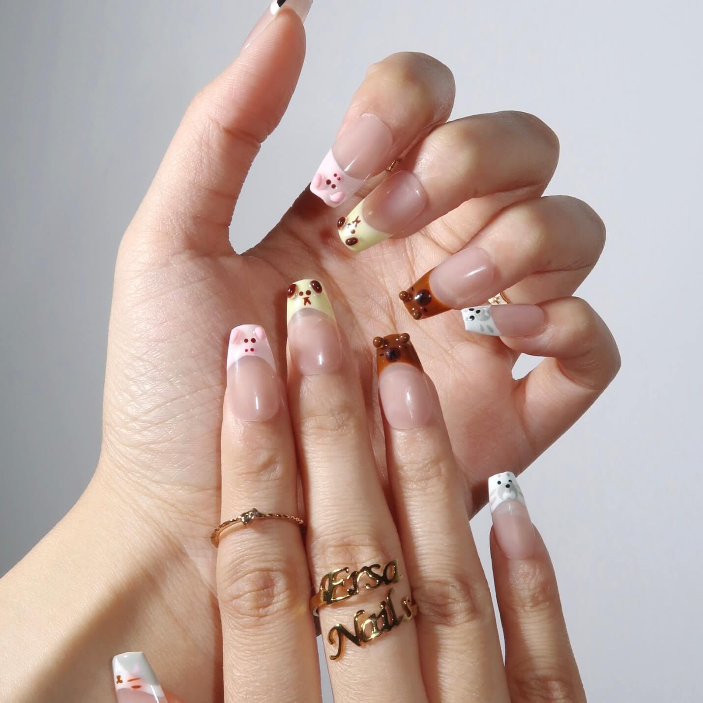 Hang Out Together - Ersa Nails Nude PressOnNails