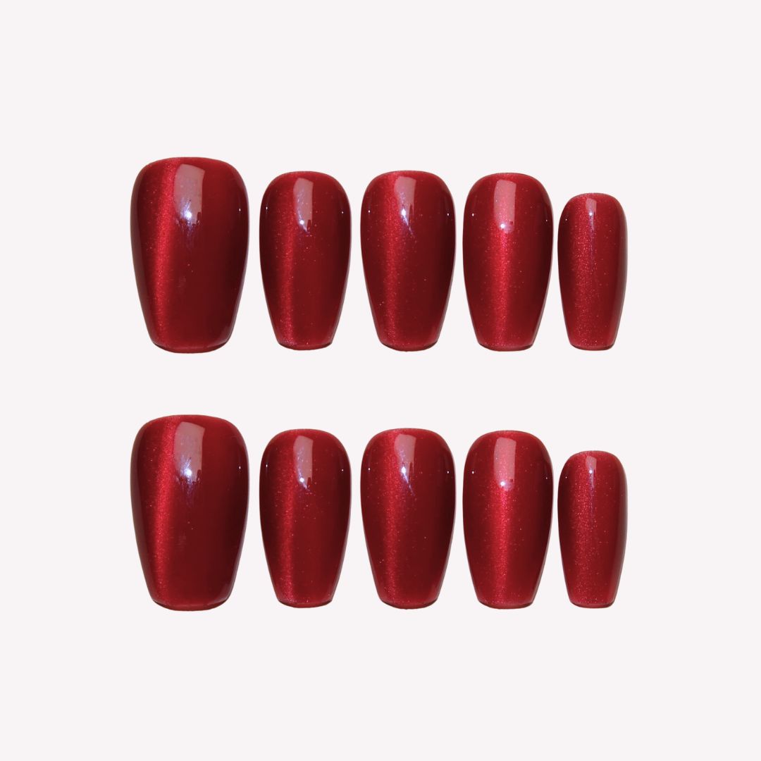 Hidden Gem - Ersa Nails Red PressOnNails