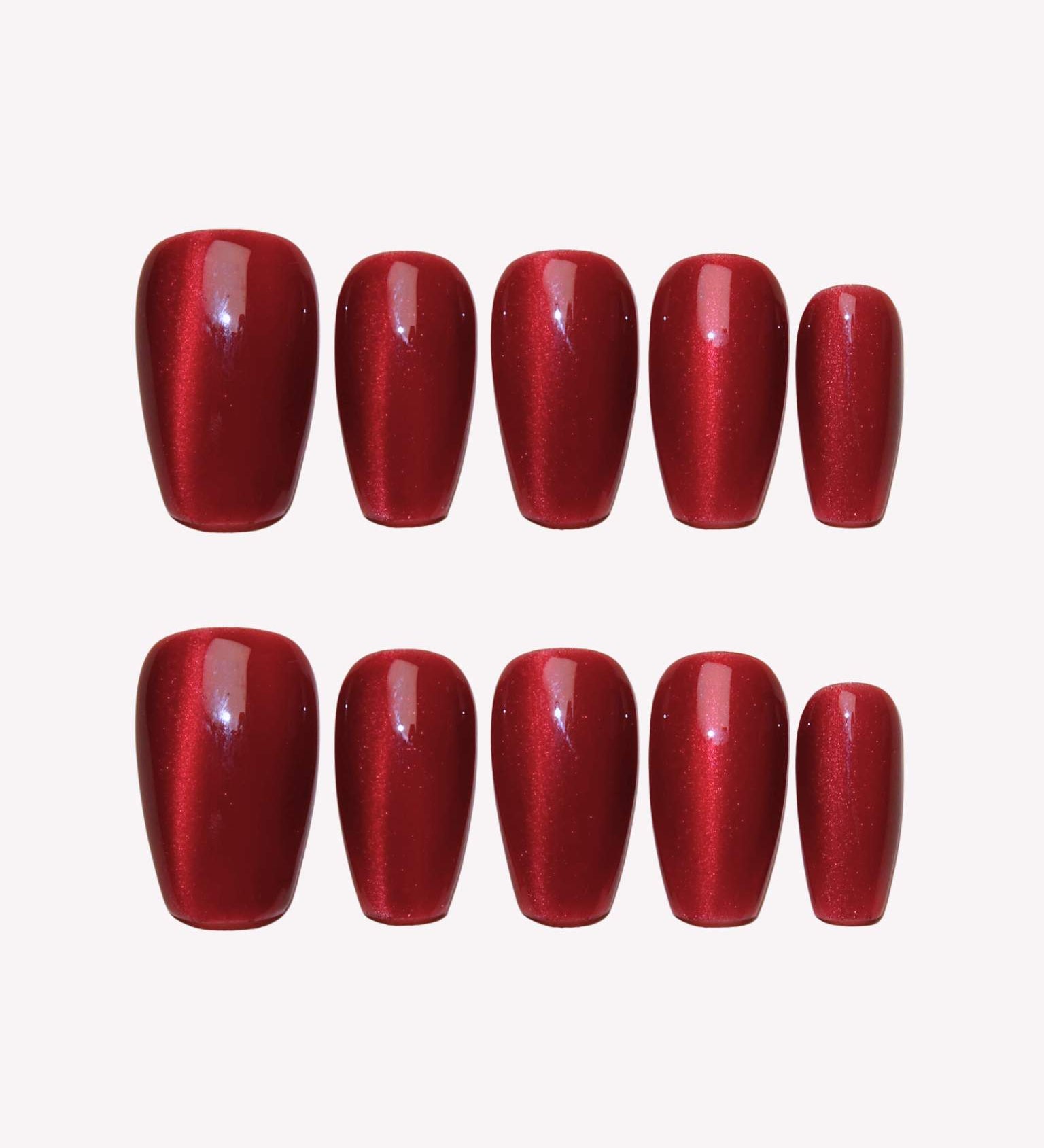 Hidden Gem - Ersa Nails Red PressOnNails