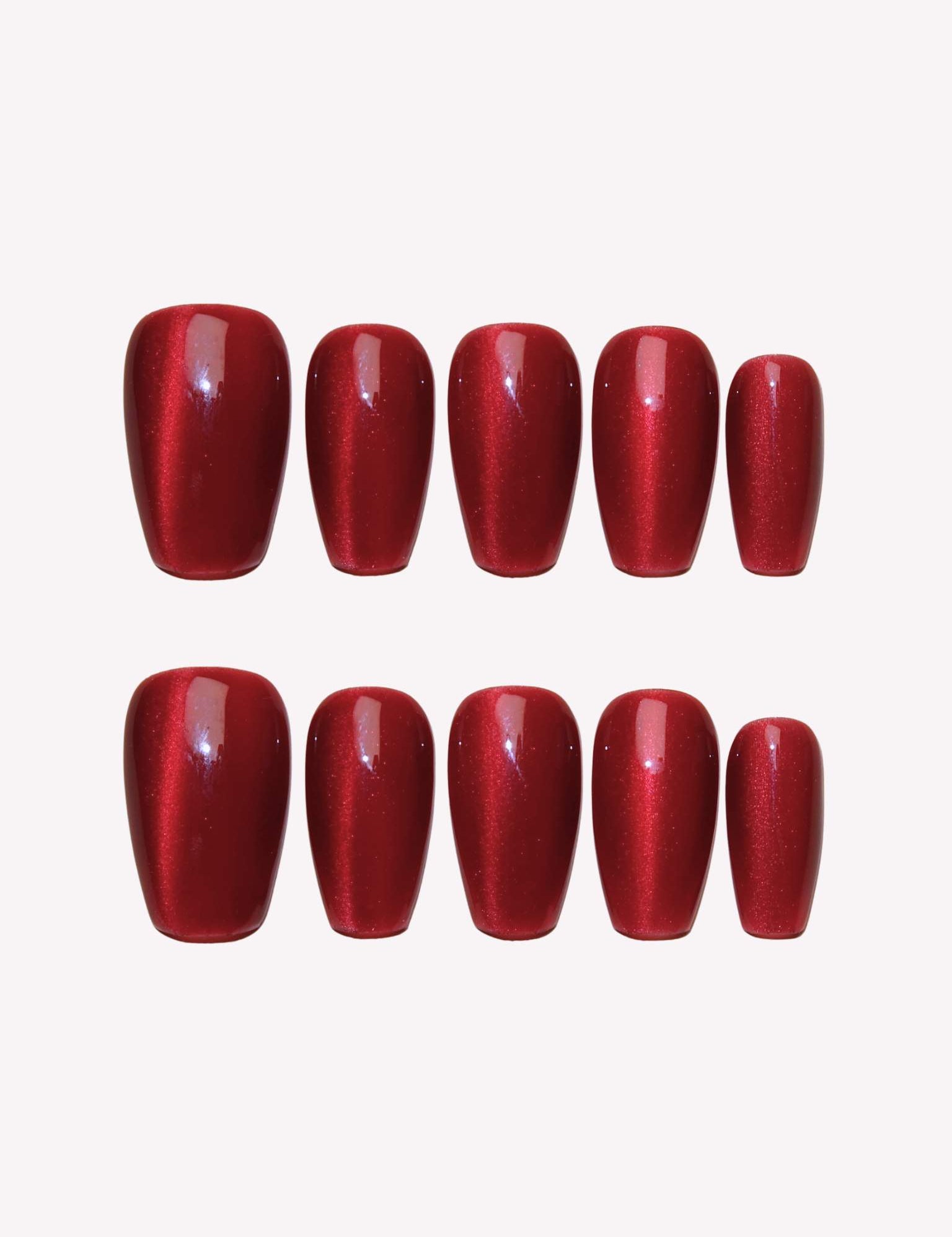 Hidden Gem - Ersa Nails Red PressOnNails