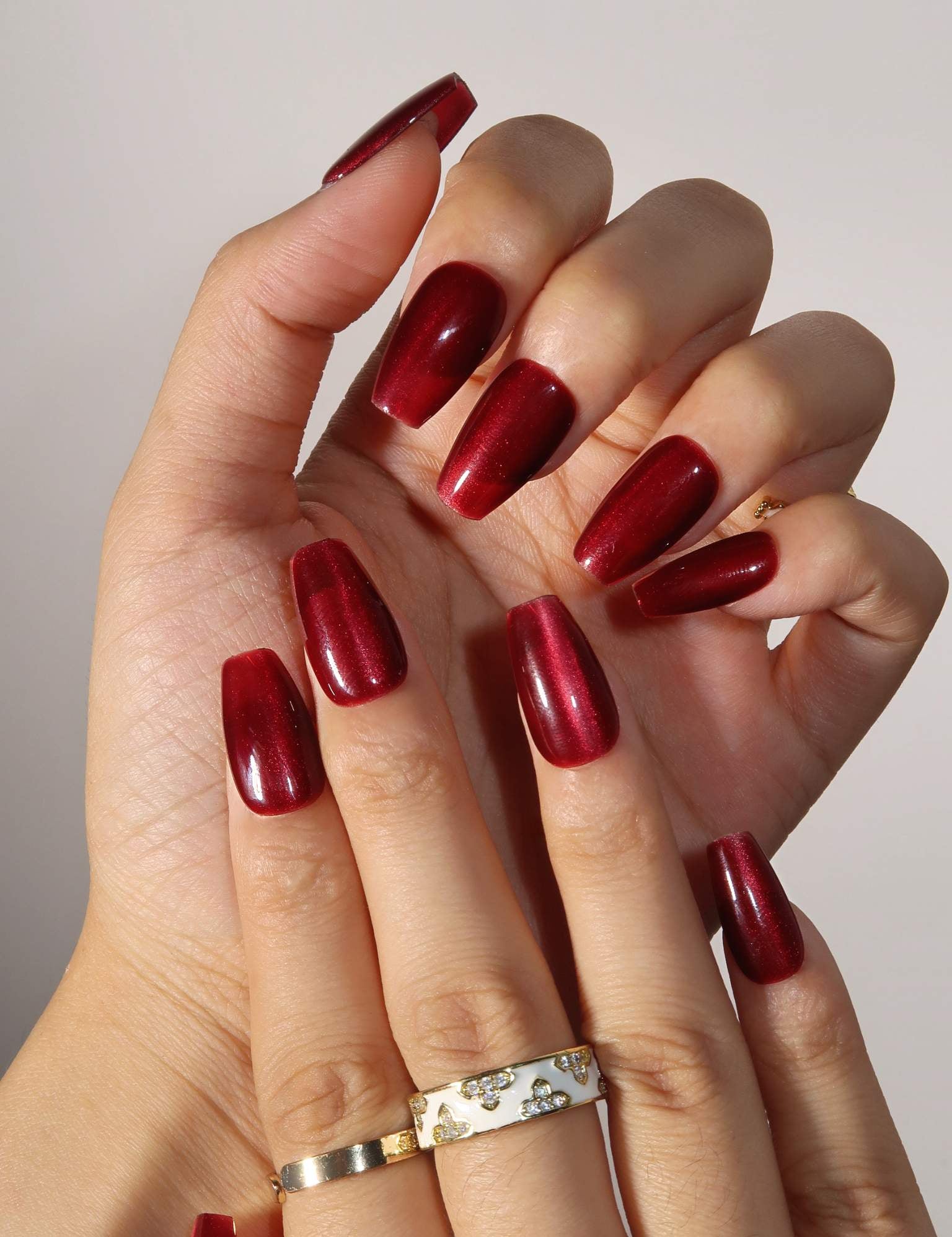 Hidden Gem - Ersa Nails Red PressOnNails