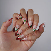 Holly Jolly - Ersa Nails Nude Red Jade PressOnNails