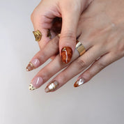 Honeyed - Ersa Nails Nude Brown PressOnNails