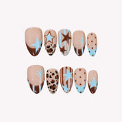 Hot Snack - Ersa Nails Nude Brown PressOnNails