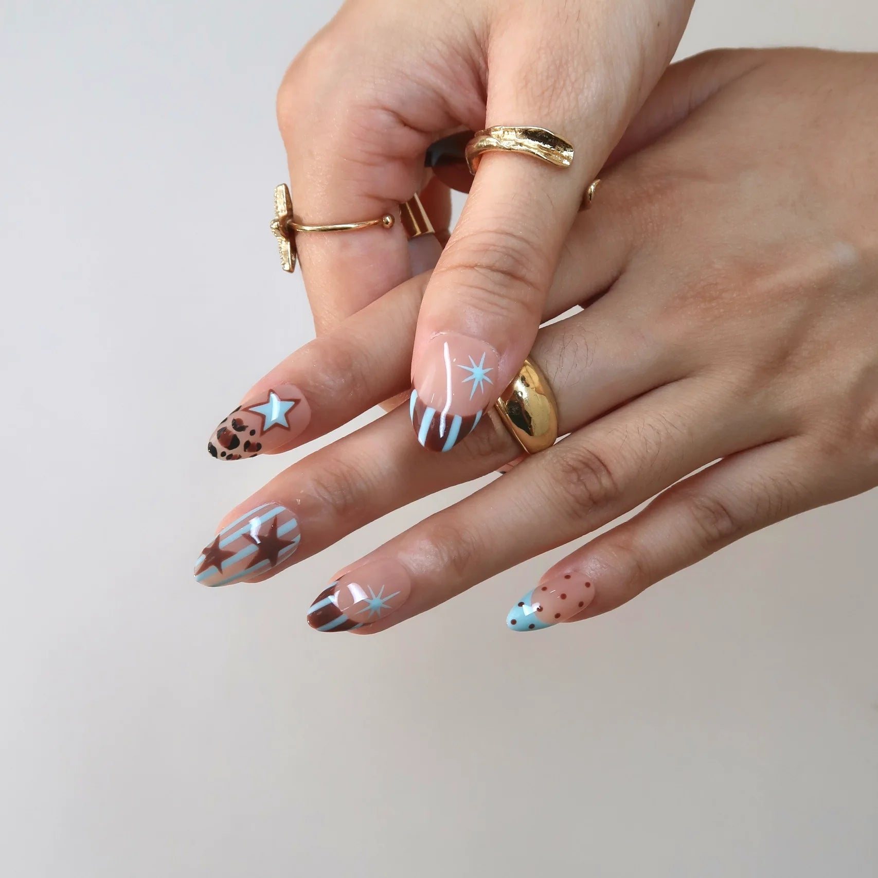 Hot Snack - Ersa Nails Nude Brown PressOnNails