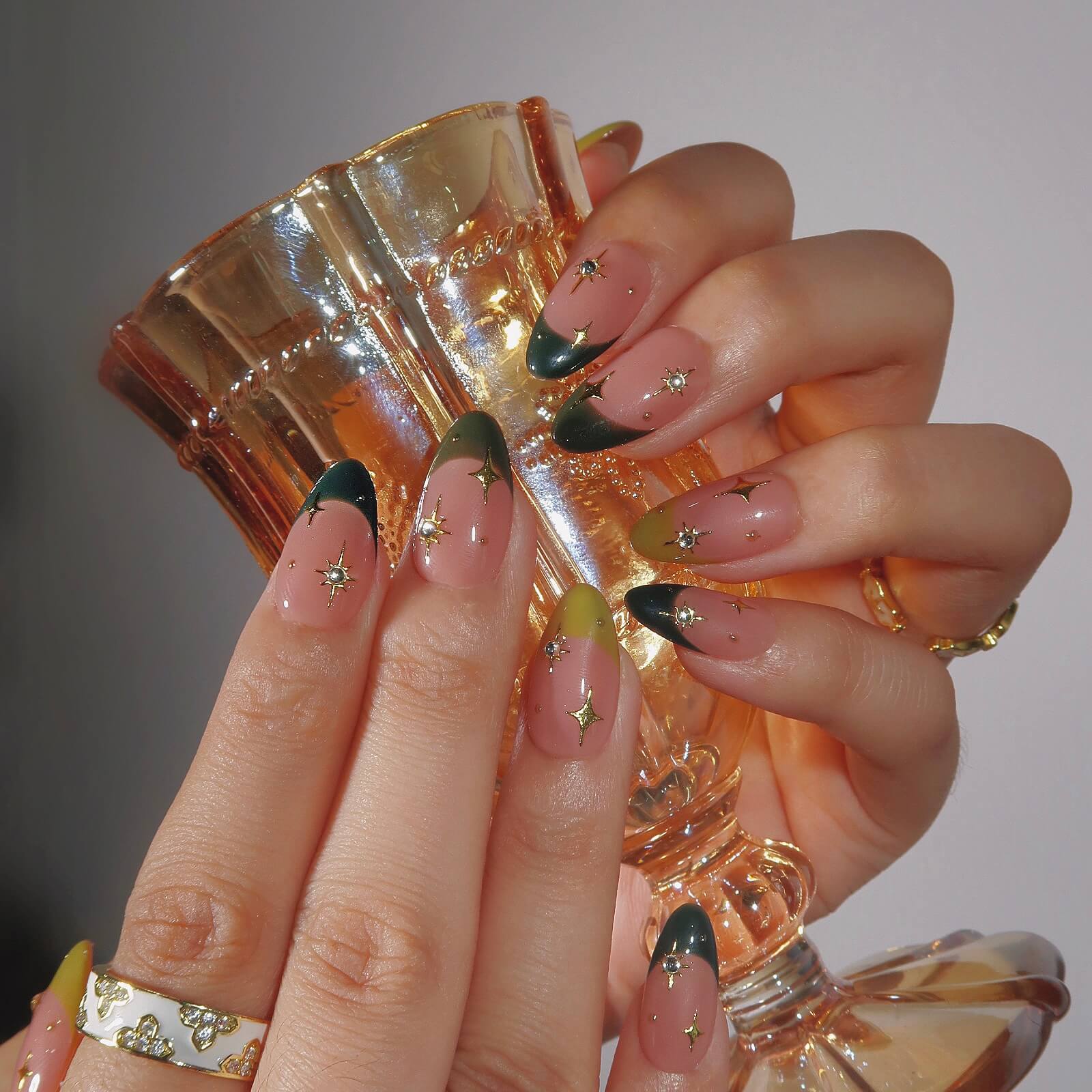 Stardust - Ersa Nails Nude Jade PressOnNails