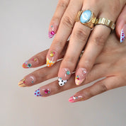 I'm Iconic - Ersa Nails White Blue PressOnNails
