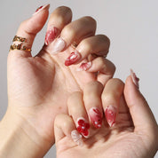 Inflorescence - Ersa Nails Nude Red PressOnNails