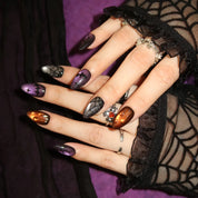 Into The Dark - Ersa Nails Purple Black PressOnNails