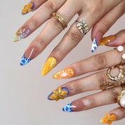 Juicie - Ersa Nails Blue Yellow PressOnNails