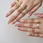 Juicy Jelly - Ersa Nails Pink Yellow PressOnNails