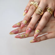 Juicy Jelly - Ersa Nails Pink Yellow PressOnNails
