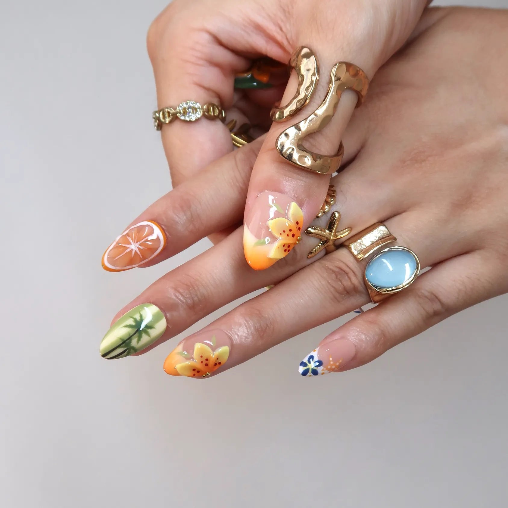 Just Sunshine - Ersa Nails Nude Orange PressOnNails