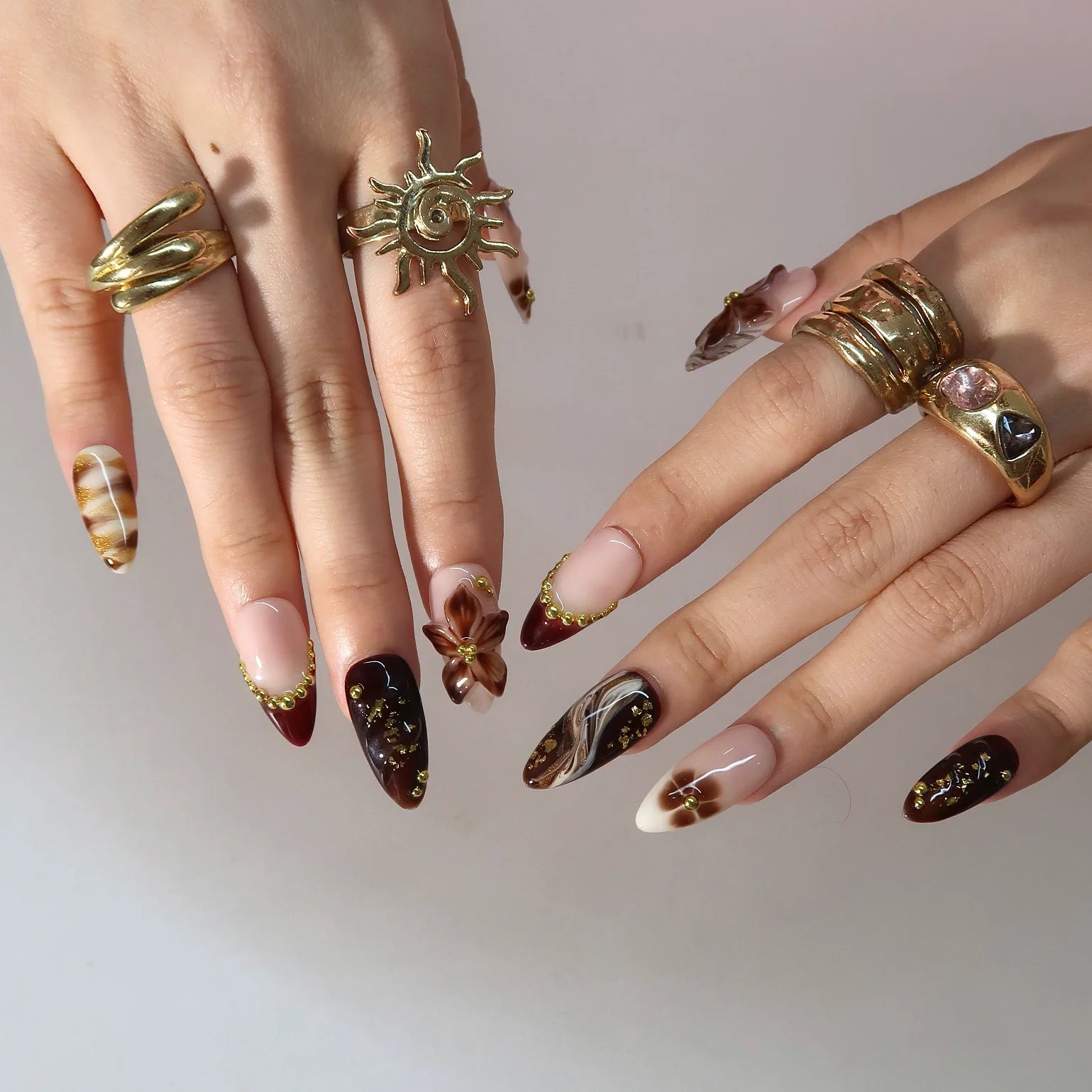 Latte Season - Ersa Nails Nude Brown PressOnNails