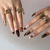 Latte Season - Ersa Nails Nude Brown PressOnNails