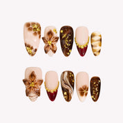Latte Season - Ersa Nails Nude Brown PressOnNails