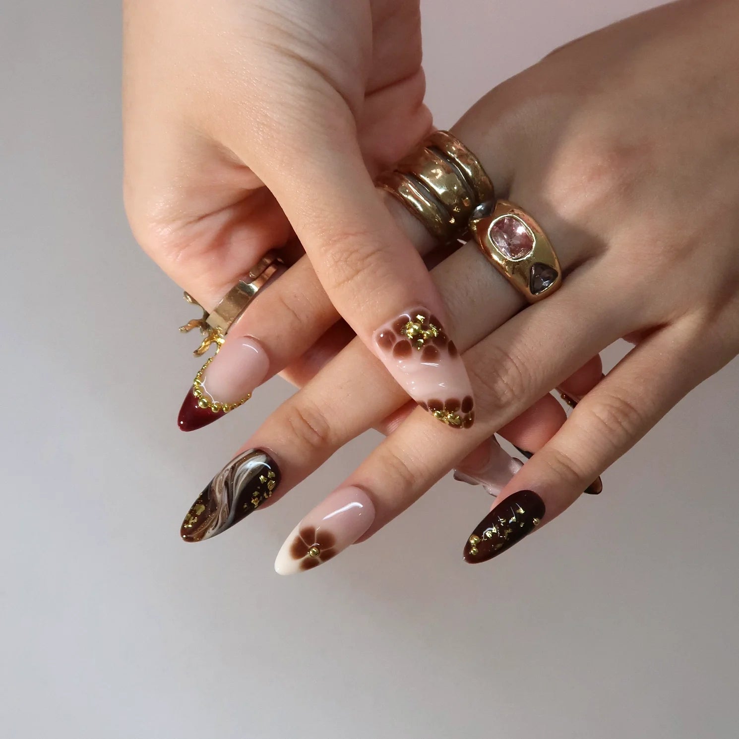 Latte Season - Ersa Nails Nude Brown PressOnNails