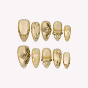 Lazy Sunlight - Ersa Nails Gold PressOnNails