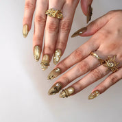 Lazy Sunlight - Ersa Nails Gold PressOnNails