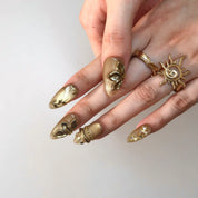 Lazy Sunlight - Ersa Nails Gold PressOnNails