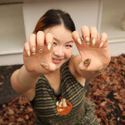 Lazy Sunlight - Ersa Nails Gold PressOnNails