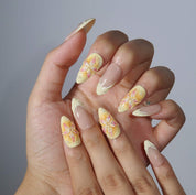 Lemon Drop - Ersa Nails Nude Yellow PressOnNails