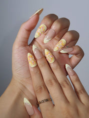 Lemon Drop - Ersa Nails Nude Yellow PressOnNails