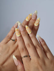 Lemon Drop - Ersa Nails Nude Yellow PressOnNails