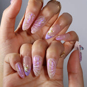 Lilac Elfland - Ersa Nails Purple Pink PressOnNails