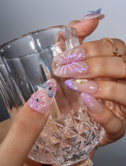 Lilac Elfland - Ersa Nails Purple Pink PressOnNails