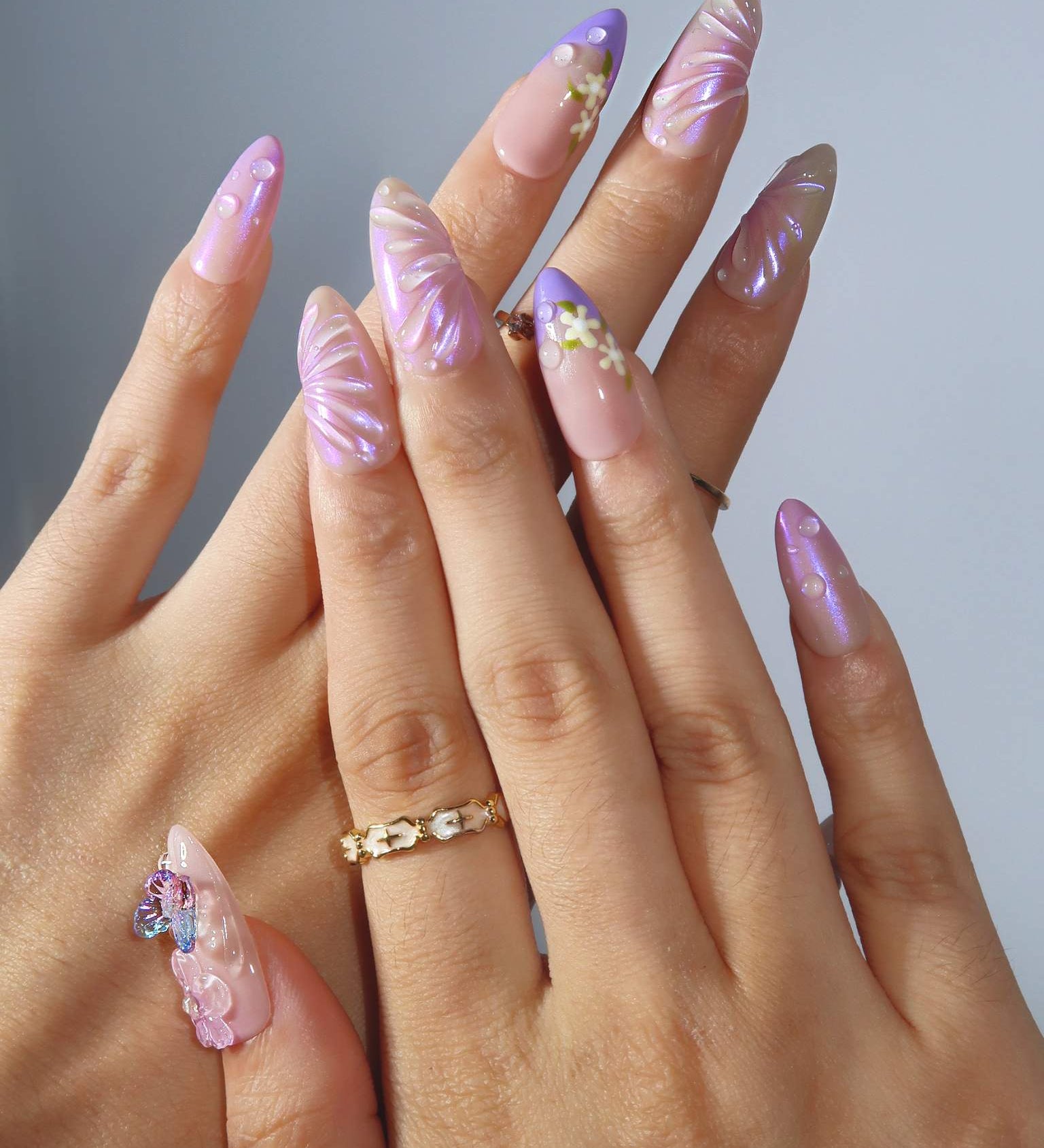 Lilac Elfland - Ersa Nails Purple Pink PressOnNails