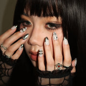 Limitless - Ersa Nails Nude Silver PressOnNails