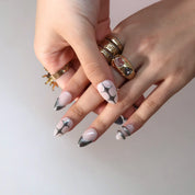 Limitless - Ersa Nails Nude Silver PressOnNails
