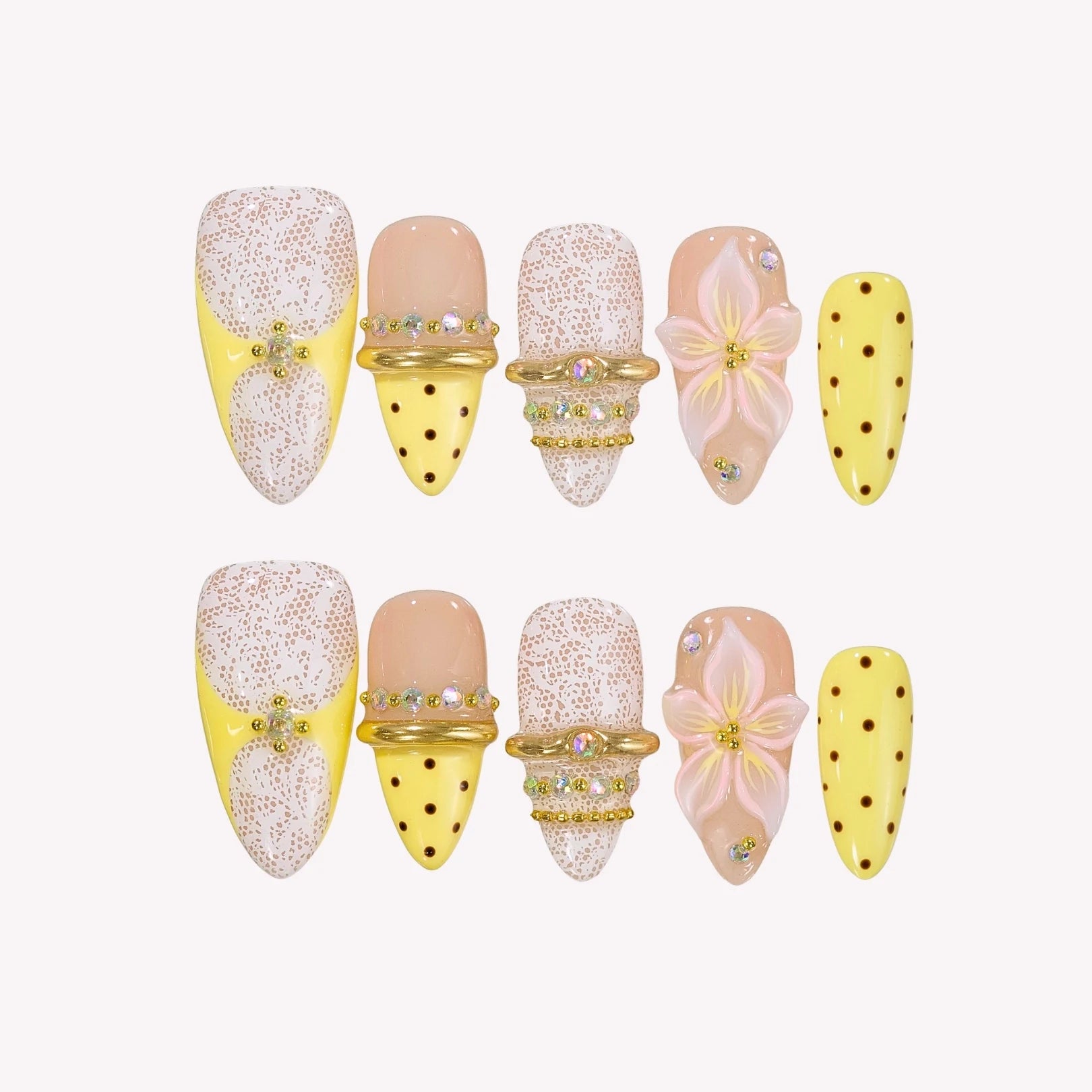 Limoncello - Ersa Nails Yellow Nude PressOnNails