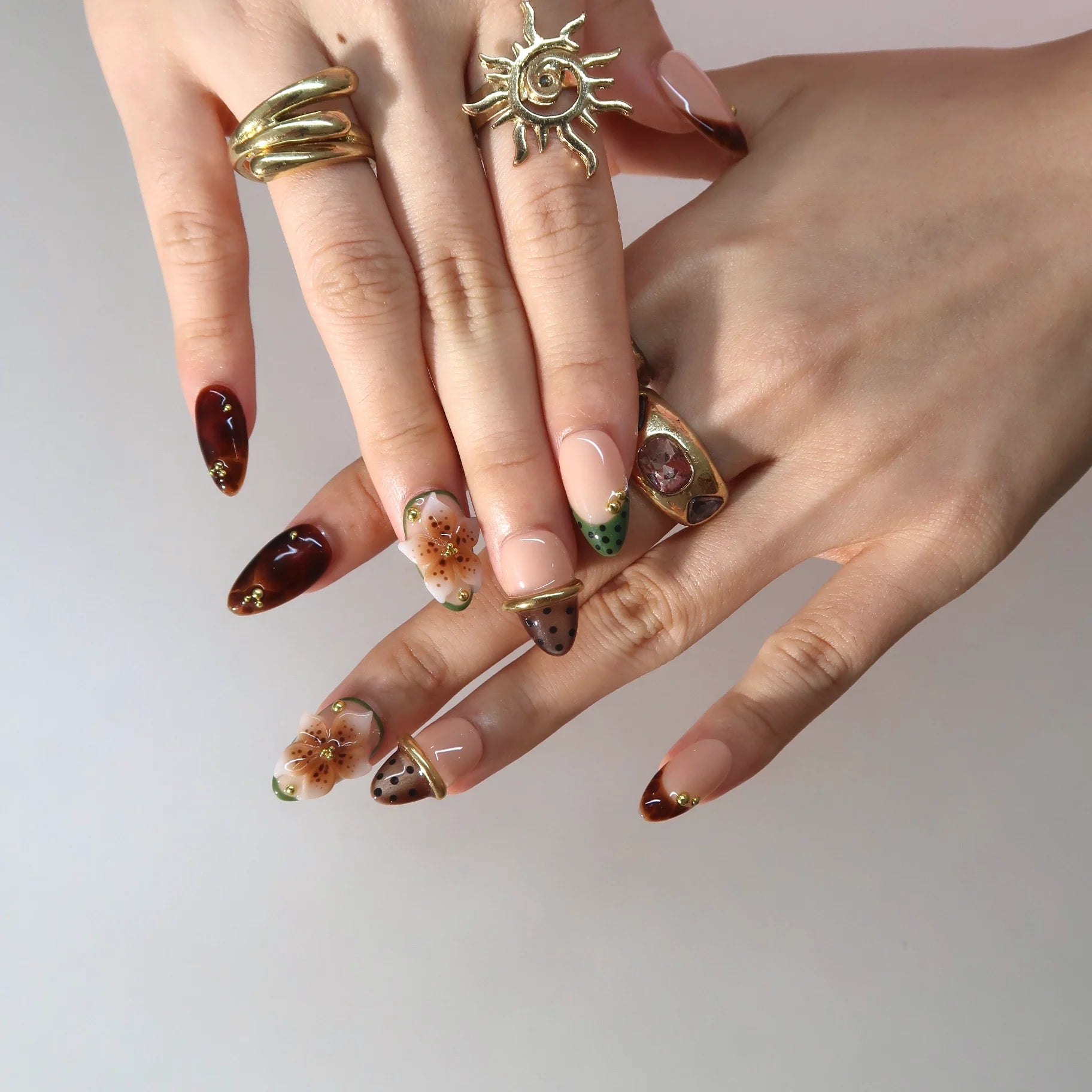 Little Moments - Ersa Nails Nude Brown PressOnNails