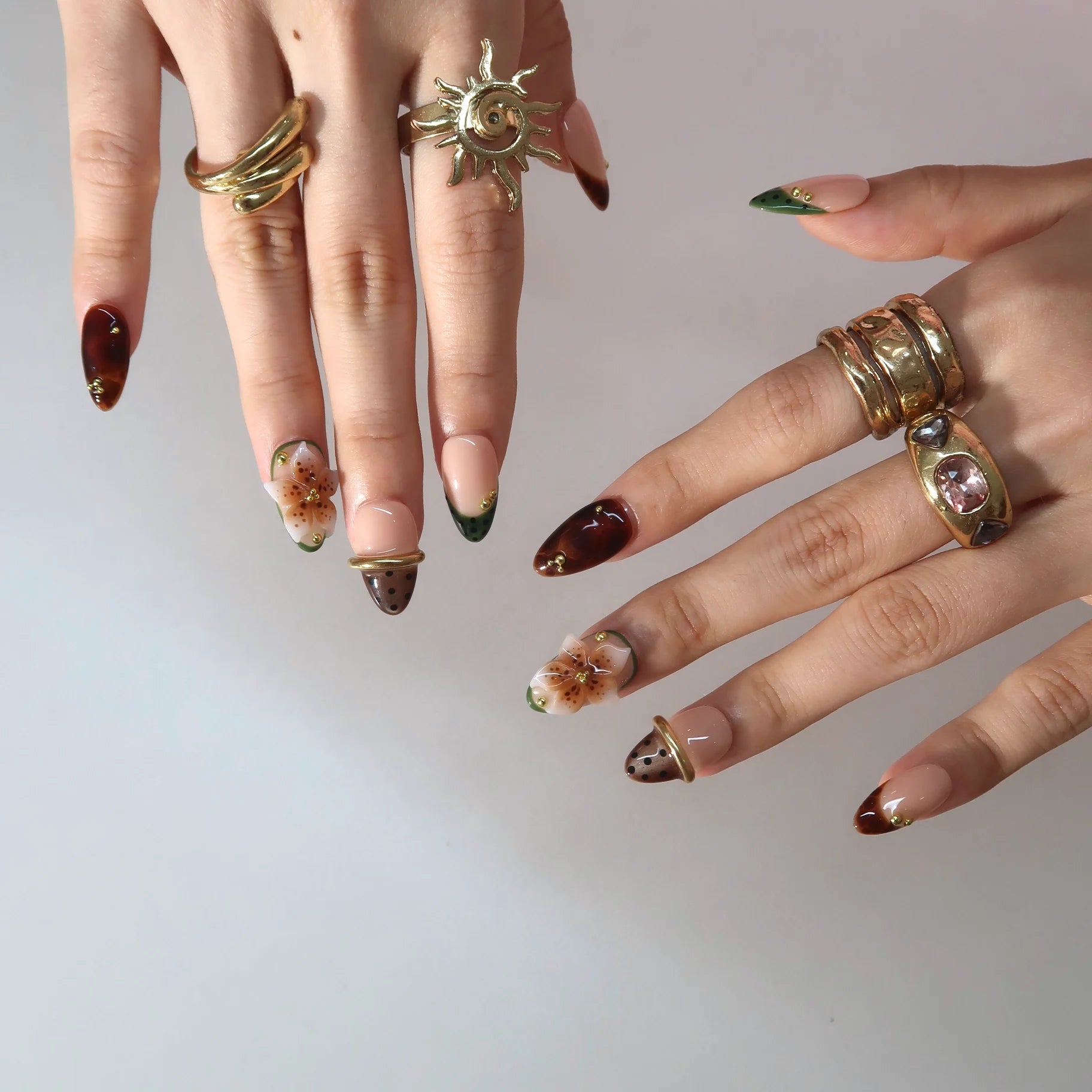 Little Moments - Ersa Nails Nude Brown PressOnNails