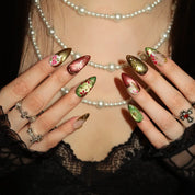 Lost Garden - Ersa Nails Red Jade PressOnNails