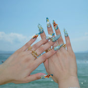 Lost In Paradise - Ersa Nails Blue PressOnNails
