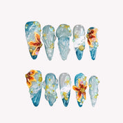 Lost In Paradise - Ersa Nails Blue PressOnNails