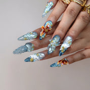 Lost In Paradise - Ersa Nails Blue PressOnNails