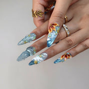 Lost In Paradise - Ersa Nails Blue PressOnNails